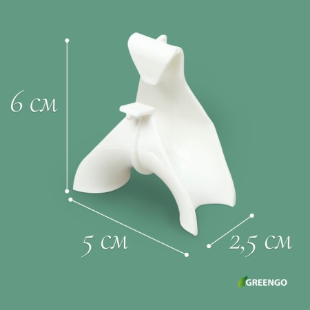 Castle for climbing plants, 6 cm, set of 5 pcs., White-3