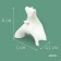 Castle for climbing plants, 6 cm, set of 5 pcs., White
