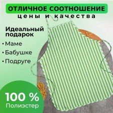 Apron Dolyana color green 60x80 cm, 100% p/e