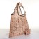 Household bag without fastening, folding, beige color