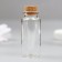 Decor for creativity Glass "A bottle with a cork" set of 5 pcs 10 ml 5x2.2x2.2 cm