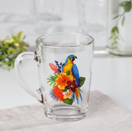 Glass Glass "Tropical Birds", 300 ml