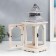Climbing tree "Lanter-vitrozh" Beige set 2 pcs 32x14x14, 54.5x20.5x20.5 cm