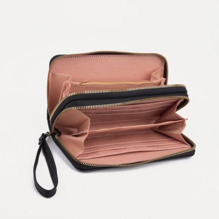 Women's wallet on lightning, black color-2