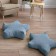 Decorative pillow "Stars", size 65x65x20 cm, blue color