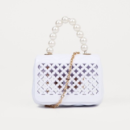 Baby bag on fasting, white color-1