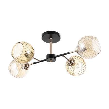 Sender chandelier 4he27 40W black and gold 52x36x27 cm
