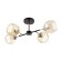 Sender chandelier 4he27 40W black and gold 52x36x27 cm