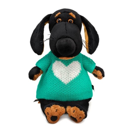 Soft toy "Waxon", in a sweater with a heart, 25 cm