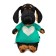 Soft toy "Waxon", in a sweater with a heart, 25 cm