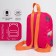 Baby backpack on lightning, pink color