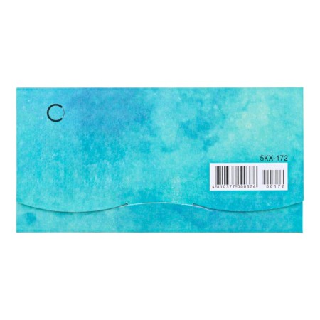 Money envelope "Happy Birthday!" Tulips, blue ribbons, 8.3 x 16.2 cm-2