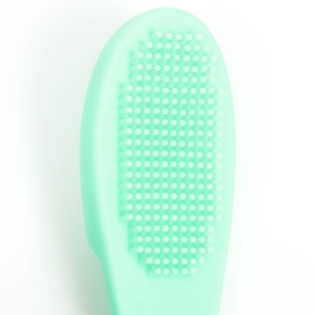 Toothbrush for dogs on a finger, silicone, 14 cm, mint-5