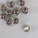 Suspension decorative for creativity glass "ball - pebbles" gray d = 1.6 cm set 10 pcs