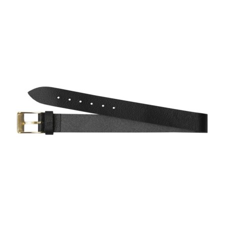 Watch strap, female, 10 mm, genuine leather, black-1