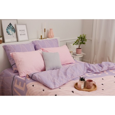 Bed linen "Ethel" 2 joint venture Violet Love 175*215 cm, 200*220 cm, 70*70 cm - 2 pcs-11