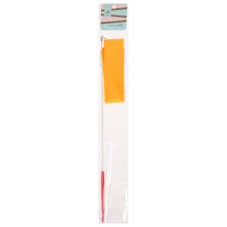 Ribbon for rhythmic gymnastics with a stick Grace Dance, 4 m, color orange-4