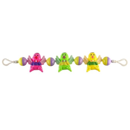 Stretching to a stroller/crib "chicks", 3 toys, color mix, crush me-3