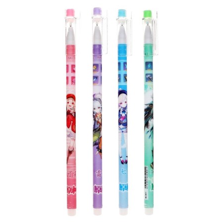 Gel pen, 0.5 mm, blue rod, "anime", mix-1