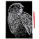 Engraving "Falcon" with a metallic effect of gold A4