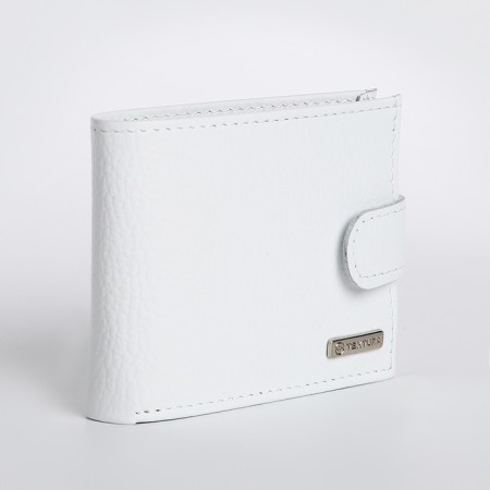 Wallet on the button, Textura, white color