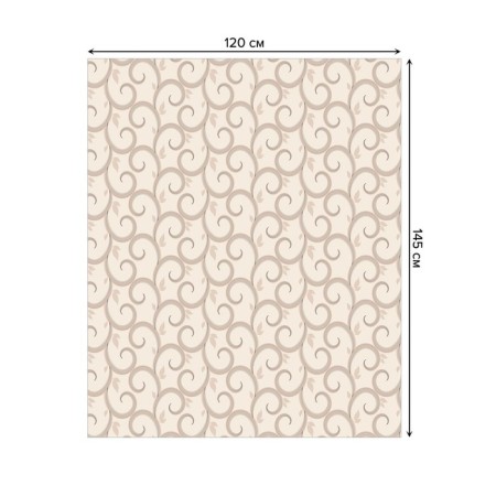 The tablecloth “Currents are ordinary”, rectangular, oxford, size 120x145 cm-1