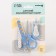 Children's manicure set (scissors, kniper, files), blue color