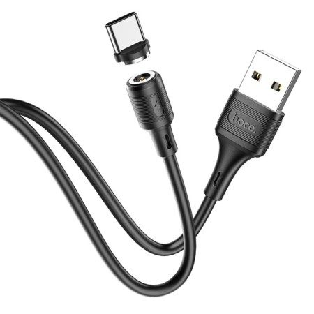 Hoco X52, Type -C - USB cable, magnetic connector, only charging, 3 a, 1 m, black-2