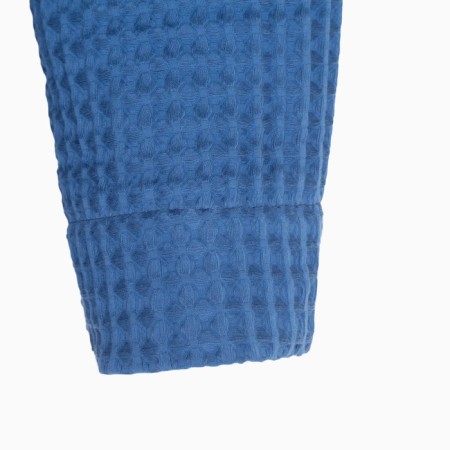 Wafel dressing gown men's elongated Ethel "BOHO" size 54-56, color blue, 100% cotton, 290 g/m2-4