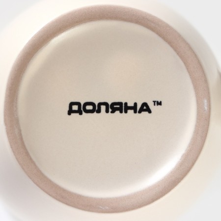 Coram of the ceramic share "Pastel. Cream-brown ", 360 ml, beige color-4