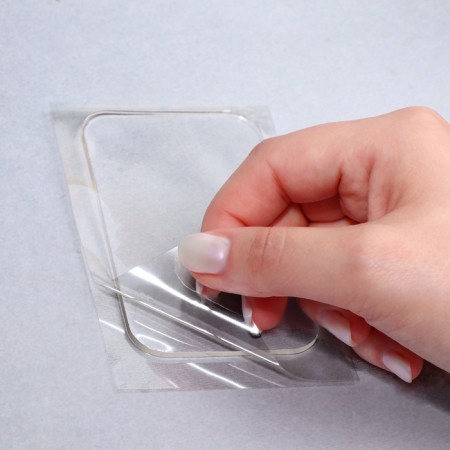 Pillow d/masters on eyelash extensions 9*5.5*0.2 cm silicone with adhesive on top packet QF-2