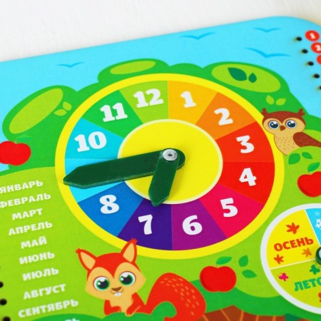 The training board-calendar "Forest animals", 27 x 20 cm, puzzles-2