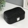 Casket to the leatherette for jewelry "Crocodile leather" black 15x10.5x5 cm