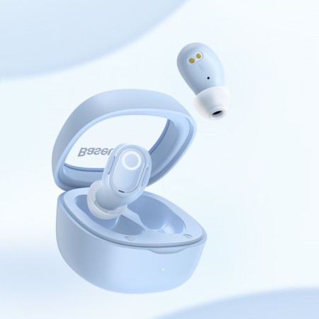 Wireless headphones Baseus WM02, TWS, vacuum, BT5.3, 40/300 mAh, microphone, blue-7