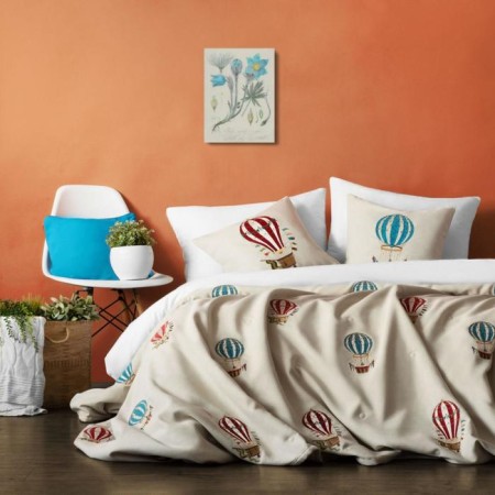 Cover with pillowcases "Vine", size 230x250 cm, cream color-1