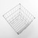 Sales basket 40 × 40 × 78 cm, color chromium