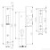 Clot Cylinder Castle 201, narrow professional., 20 mm, 3 keys, color chromium