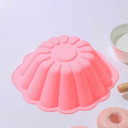 Baking shape of the share "Circle. Puding ", silicone, 24 × 23 × 9 cm, internal d = 21cm, color mix