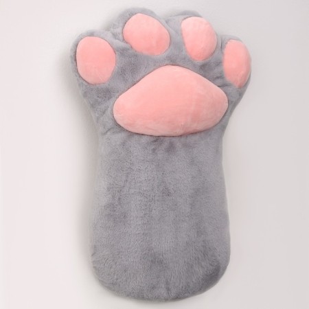 Soft toy "paw", 70 cm, gray color-1