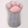 Soft toy "paw", 70 cm, gray color
