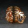 Glass jar for honey and jam "Teddy Bear", 240 ml, 9 × 11.5 cm, gold color