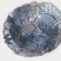 Glass salad "Arabis", d = 33 cm, blue color