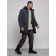 Extensive male winter park, size 58, dark blue color