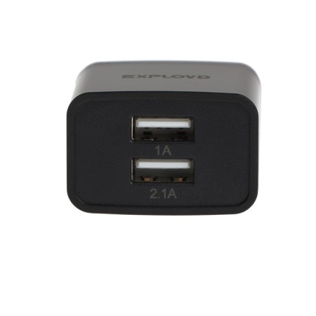 EXPLOYD EX-Z-610, 2 USB, 3.1 A, black network-2