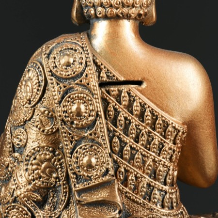 Piggy bank "Buddha Medium" bronze, 12x20x29cm-3