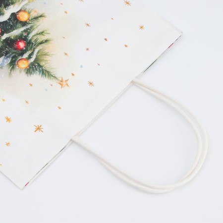 New Year. Package Paper Gift Crafts "Gifts under the Christmas tree" 27 x 21 x 11 cm.-2