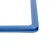 Frame made of impact -resistant plastic with rounded A4 angles, without tread, blue color