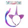 Carnival rim "unicorn", with a pigtail, pink color
