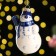 Souvenir on the Christmas tree "Snowman", 8 cm, Gzhel