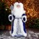 Santa Claus "in a blue-silver coat, with a patterned staff" moves, 25x50 cm